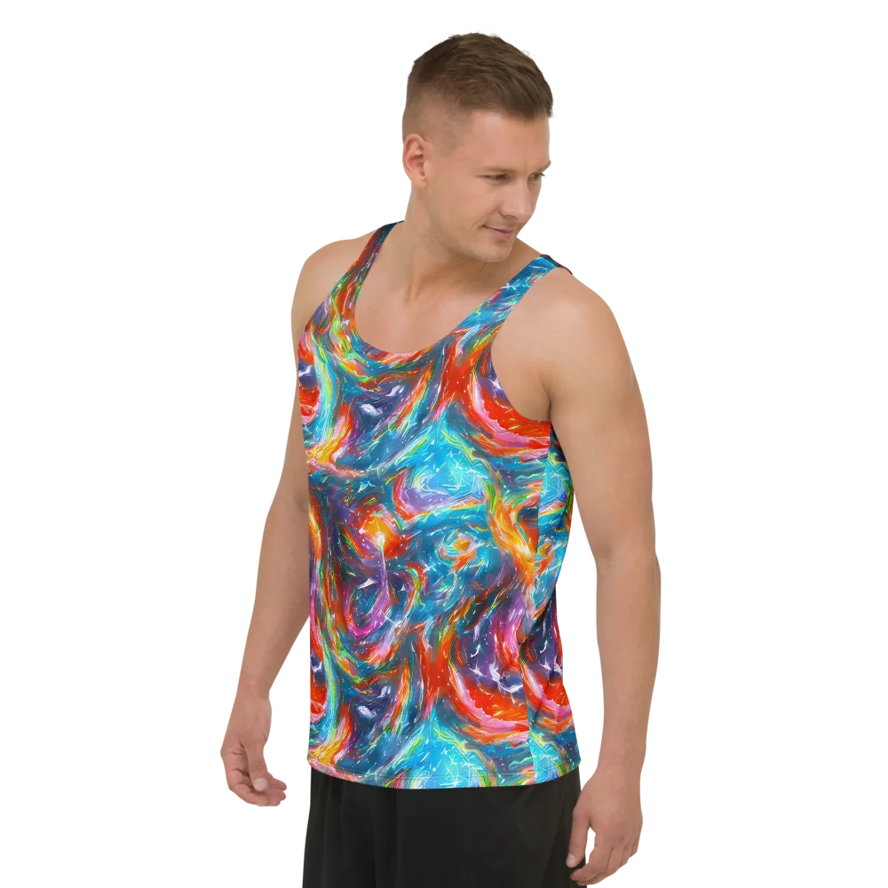 Chromatic Maelstrom on Men's Tank Top — Left Front