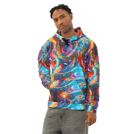 Chromatic Maelstrom on a Cotton Hoodie