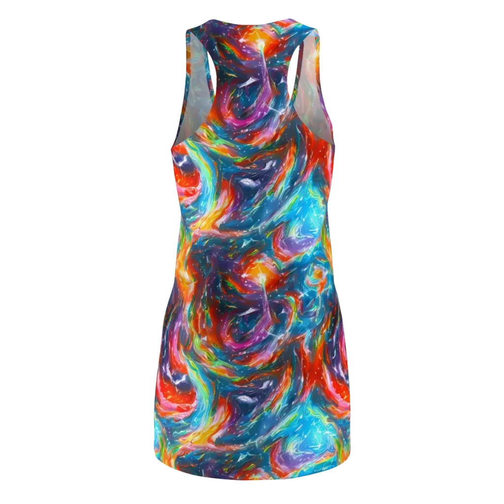 Chromatic Maelstrom on Racerback Dress — Back