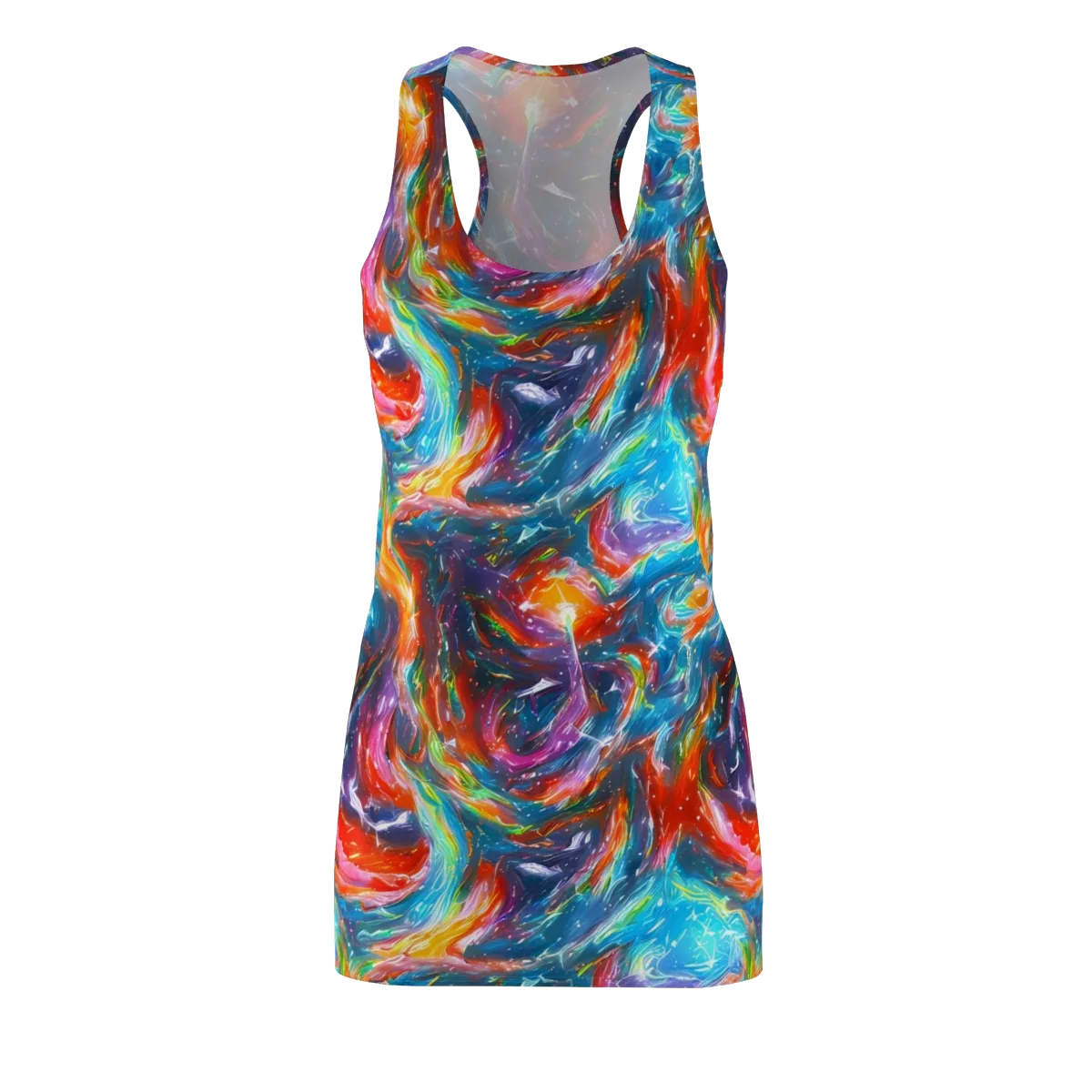 Chromatic Maelstrom on Racerback Dress — Front
