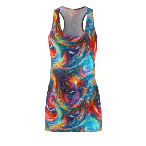 Chromatic Maelstrom on a Racerback Dress
