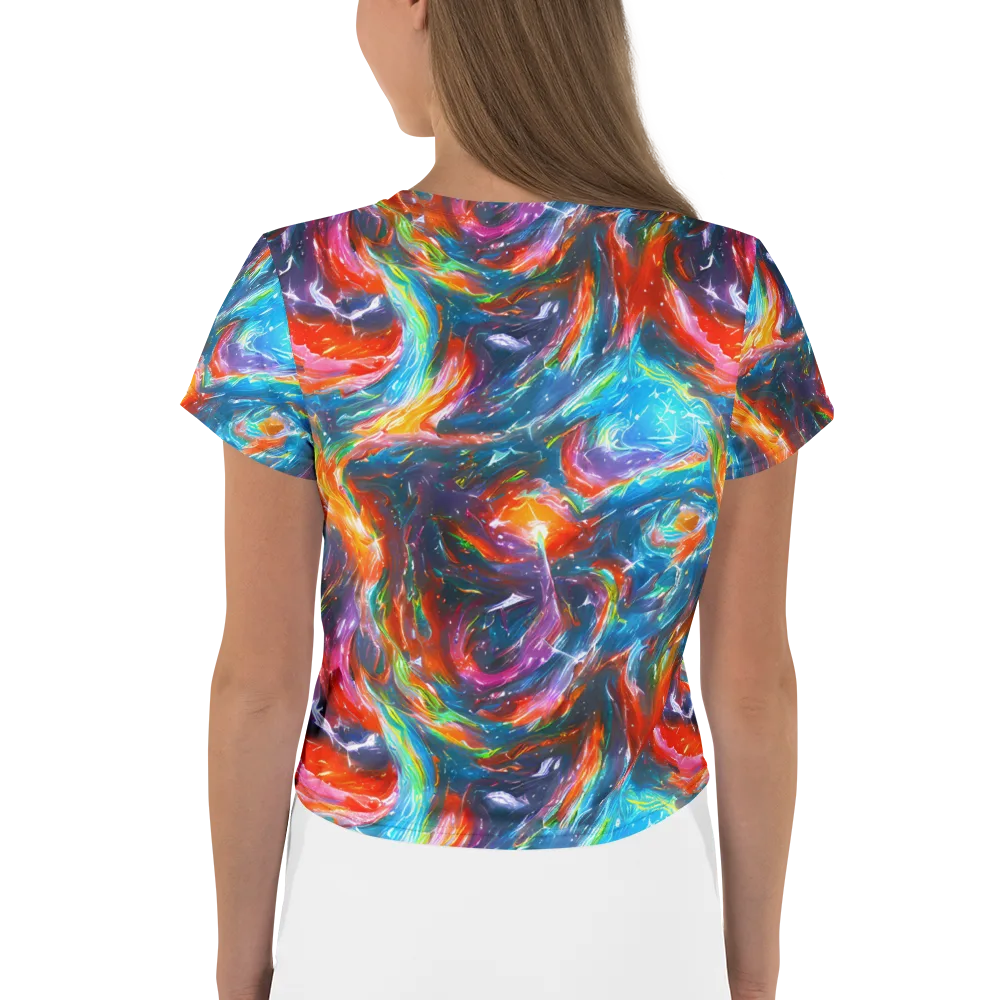 Chromatic Maelstrom on Crop Tee — Back