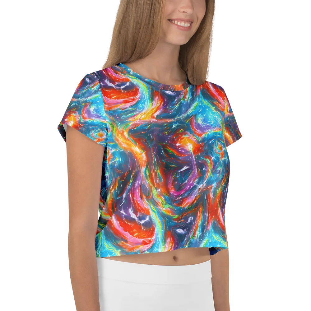 Chromatic Maelstrom on Crop Tee — Right