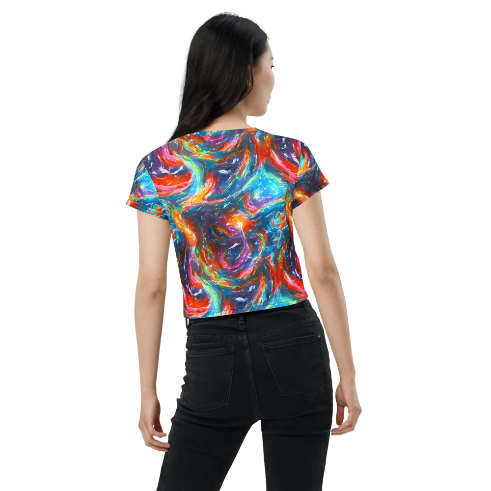Chromatic Maelstrom on Crop Tee — Back