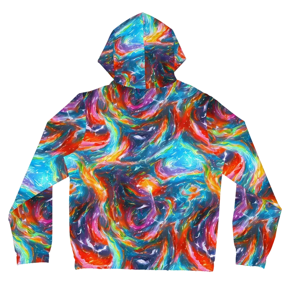 Chromatic Maelstrom on Women's Full-Zip Hoodie — Back