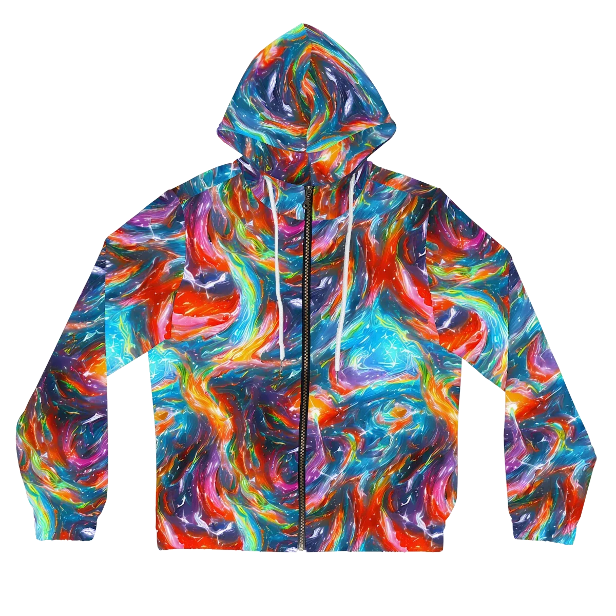 Chromatic Maelstrom on Women's Full-Zip Hoodie — Front