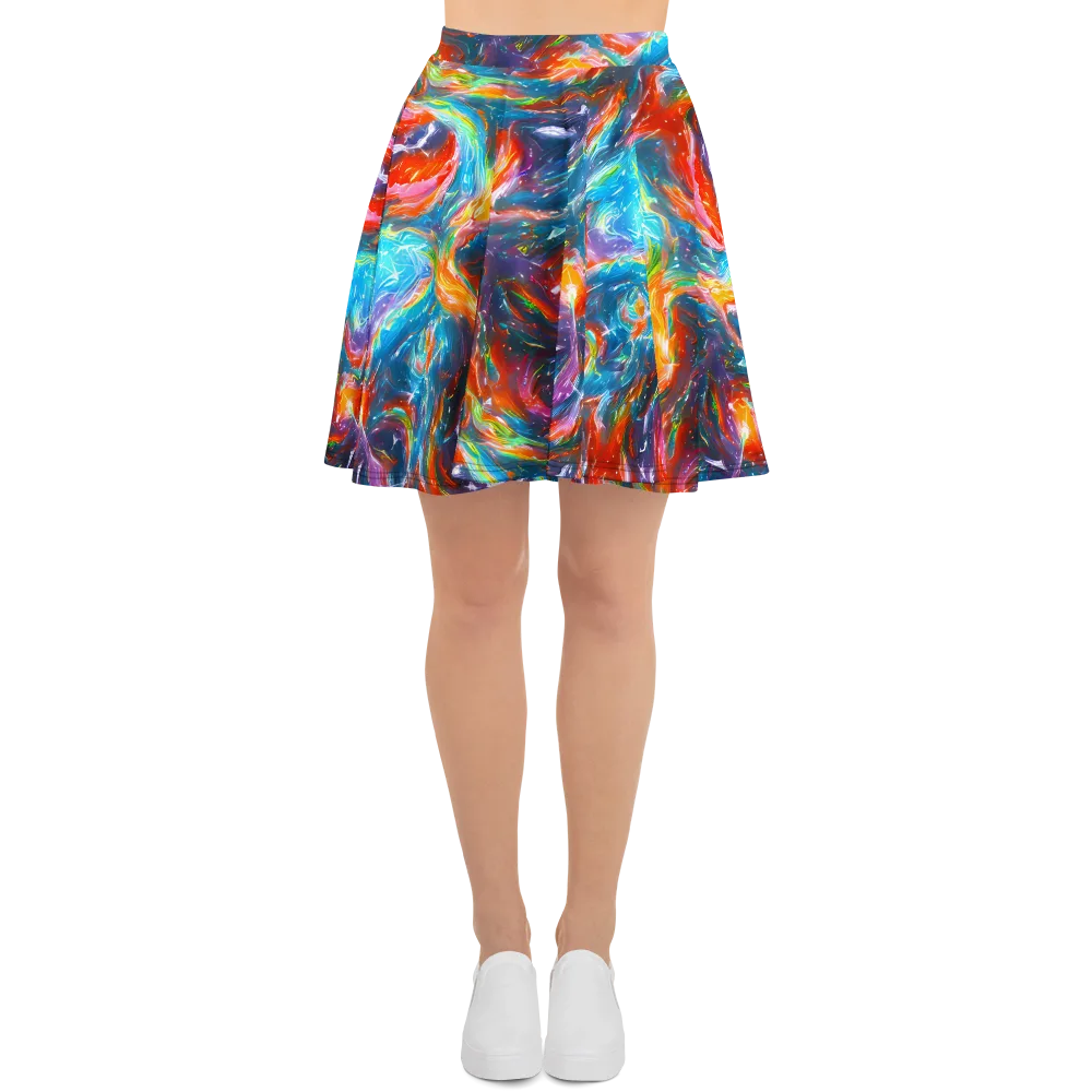 Chromatic Maelstrom on Skater Skirt — Front