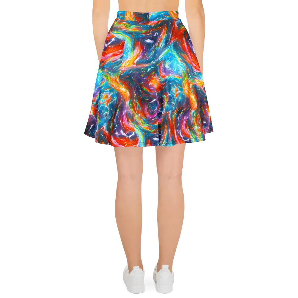 Chromatic Maelstrom on Skater Skirt — Back