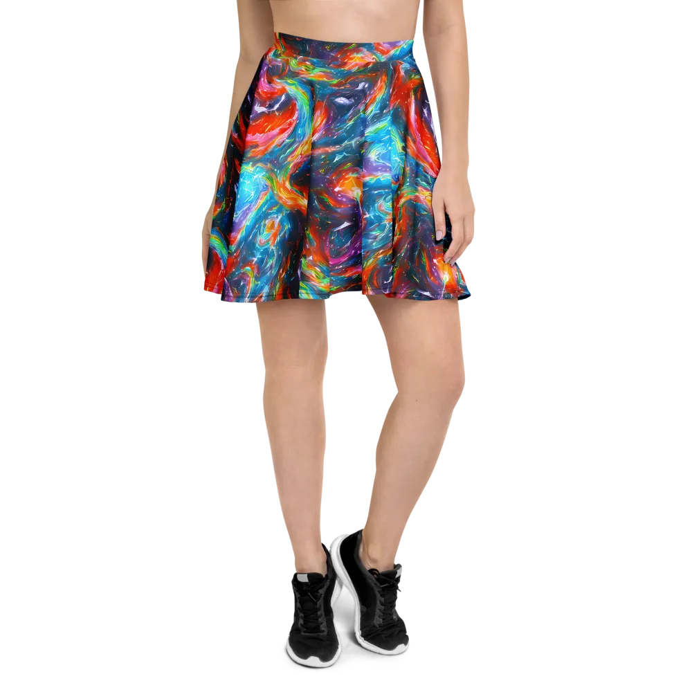 Chromatic Maelstrom on Skater Skirt — Front
