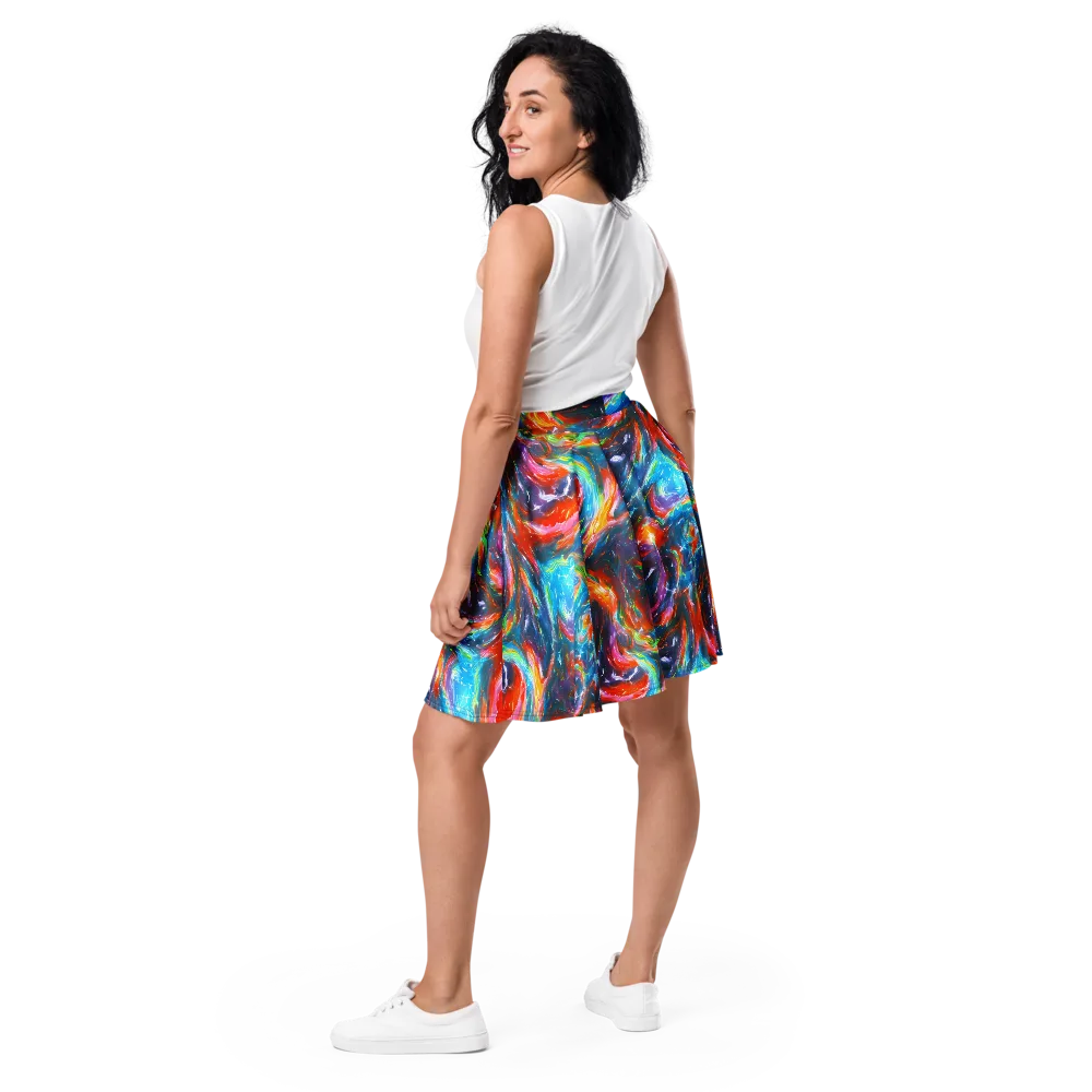 Chromatic Maelstrom on Skater Skirt — Back