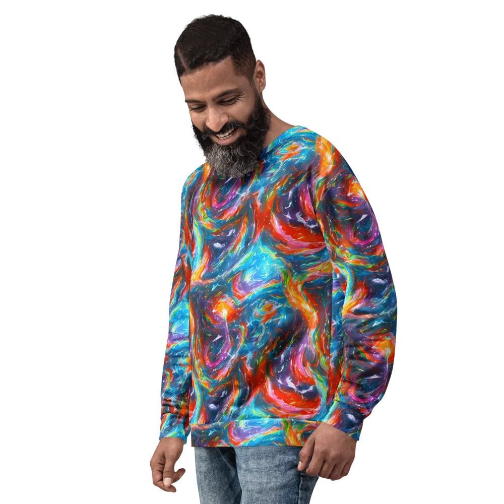 Chromatic Maelstrom on Sweatshirt — Left Front