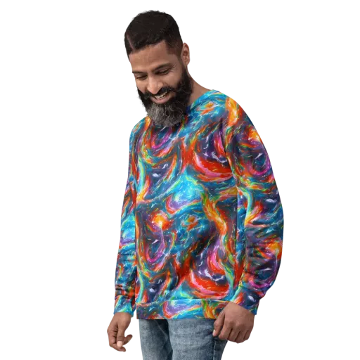 Chromatic Maelstrom on a Sweatshirt