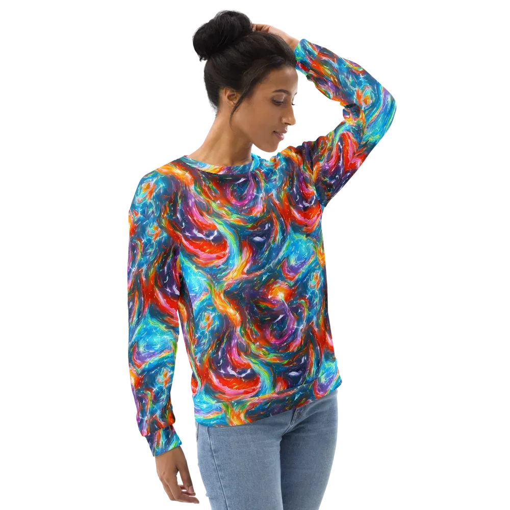 Chromatic Maelstrom on Sweatshirt — Right Front