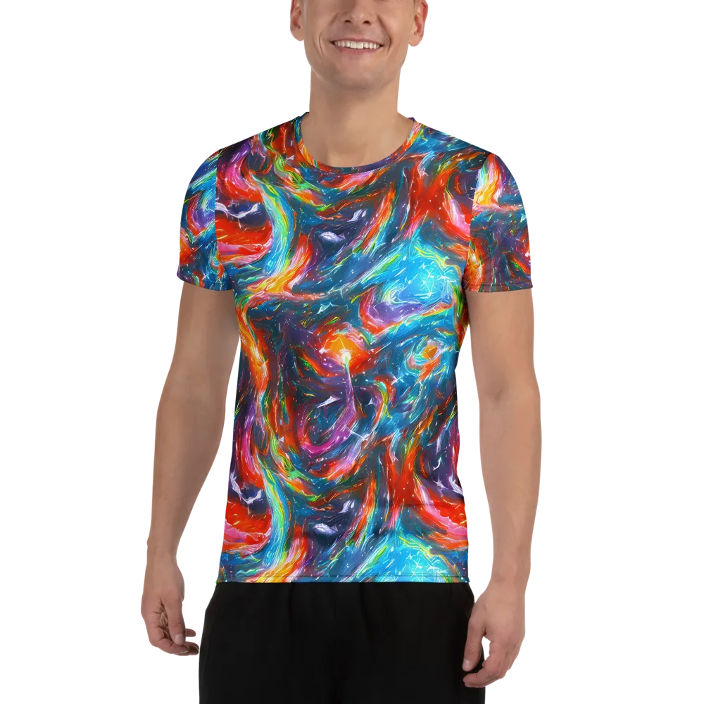 Chromatic Maelstrom on Men's Athletic T-Shirt — Front