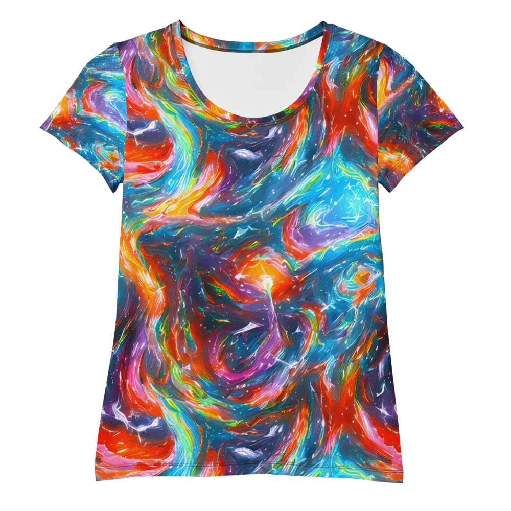 Chromatic Maelstrom on Women's Athletic T-Shirt — Front