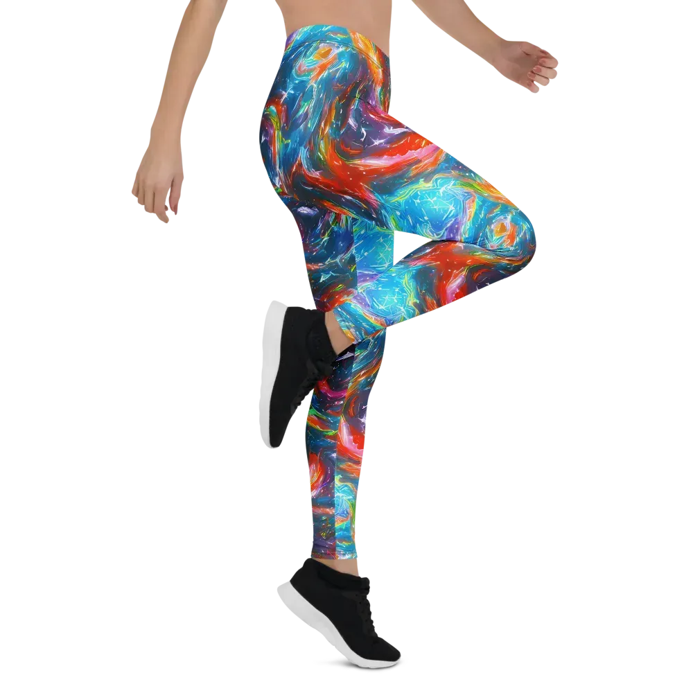 Chromatic Maelstrom on Leggings — Right