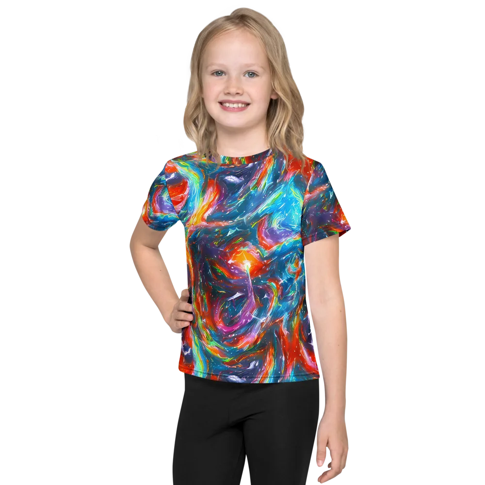 Chromatic Maelstrom on Kids Crew Neck T-Shirt — Front