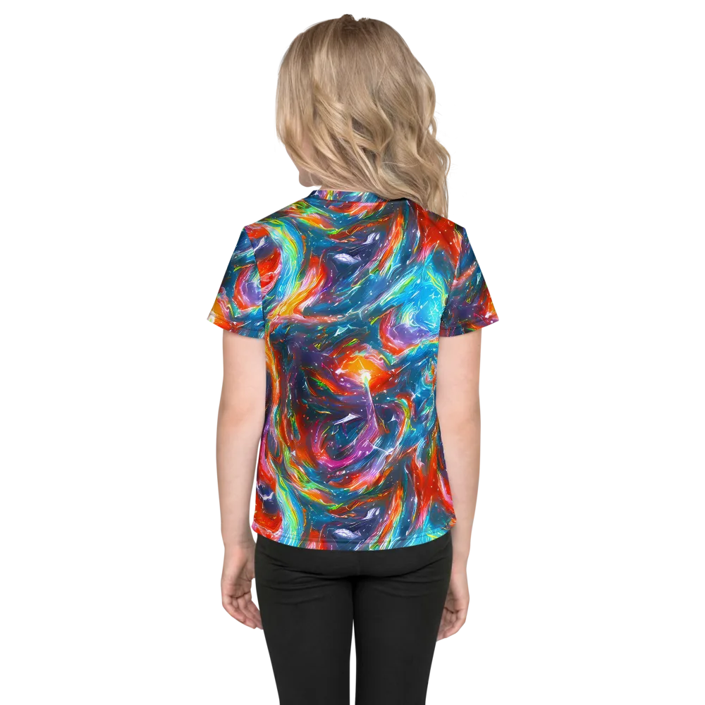 Chromatic Maelstrom on Kids Crew Neck T-Shirt — Back