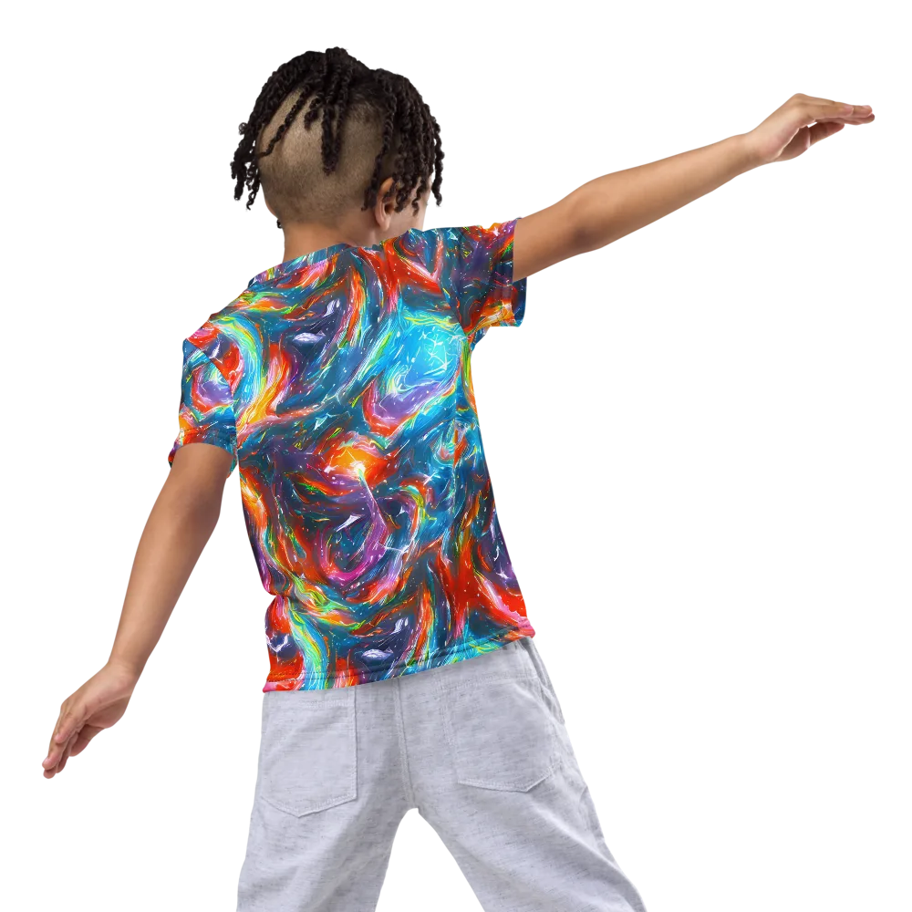 Chromatic Maelstrom on Kids Crew Neck T-Shirt — Back