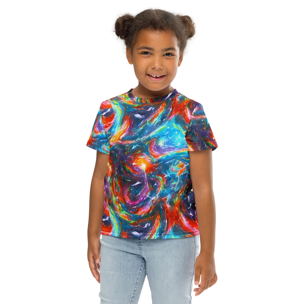 Chromatic Maelstrom on Kids Crew Neck T-Shirt — Front