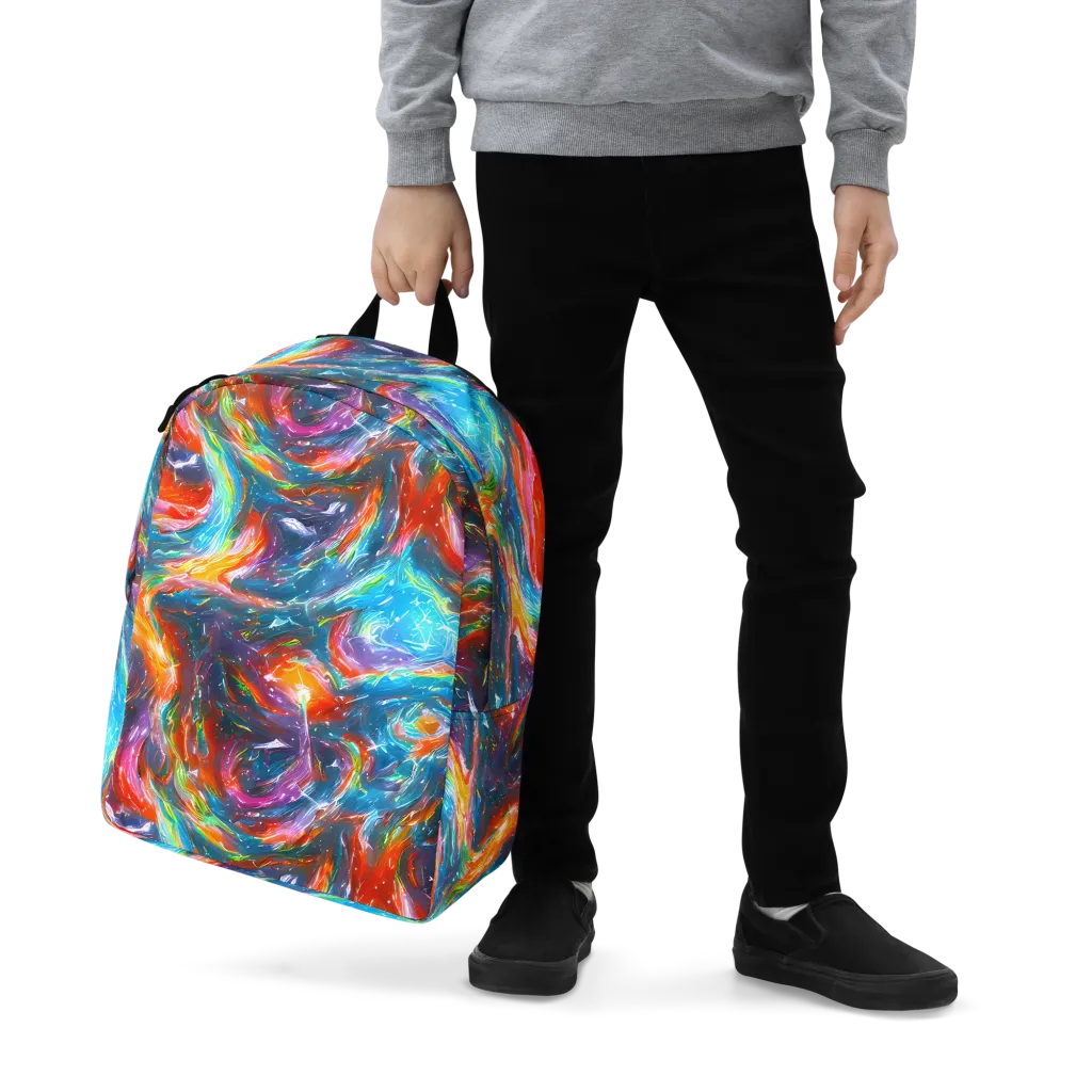 Chromatic Maelstrom on Minimalist Backpack — Zoomed-in