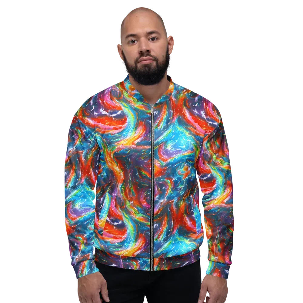 Chromatic Maelstrom on Bomber Jacket — Front