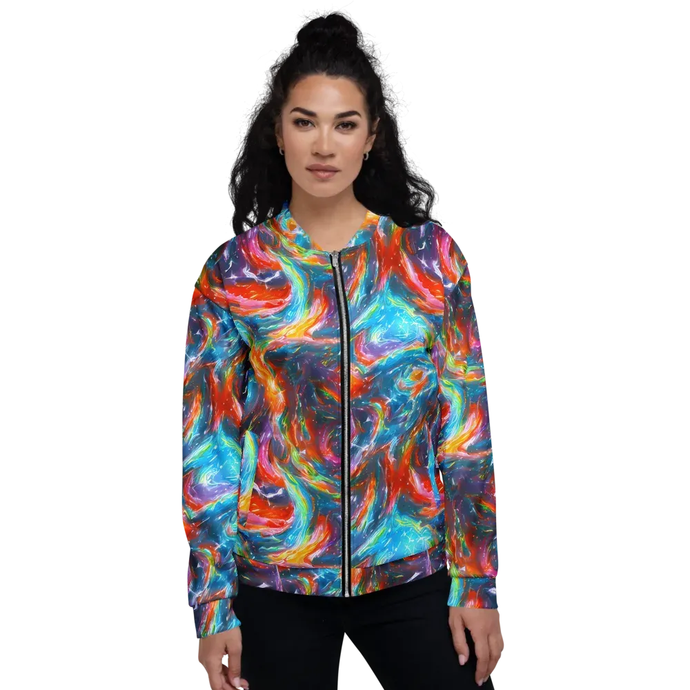 Chromatic Maelstrom on Bomber Jacket — Front