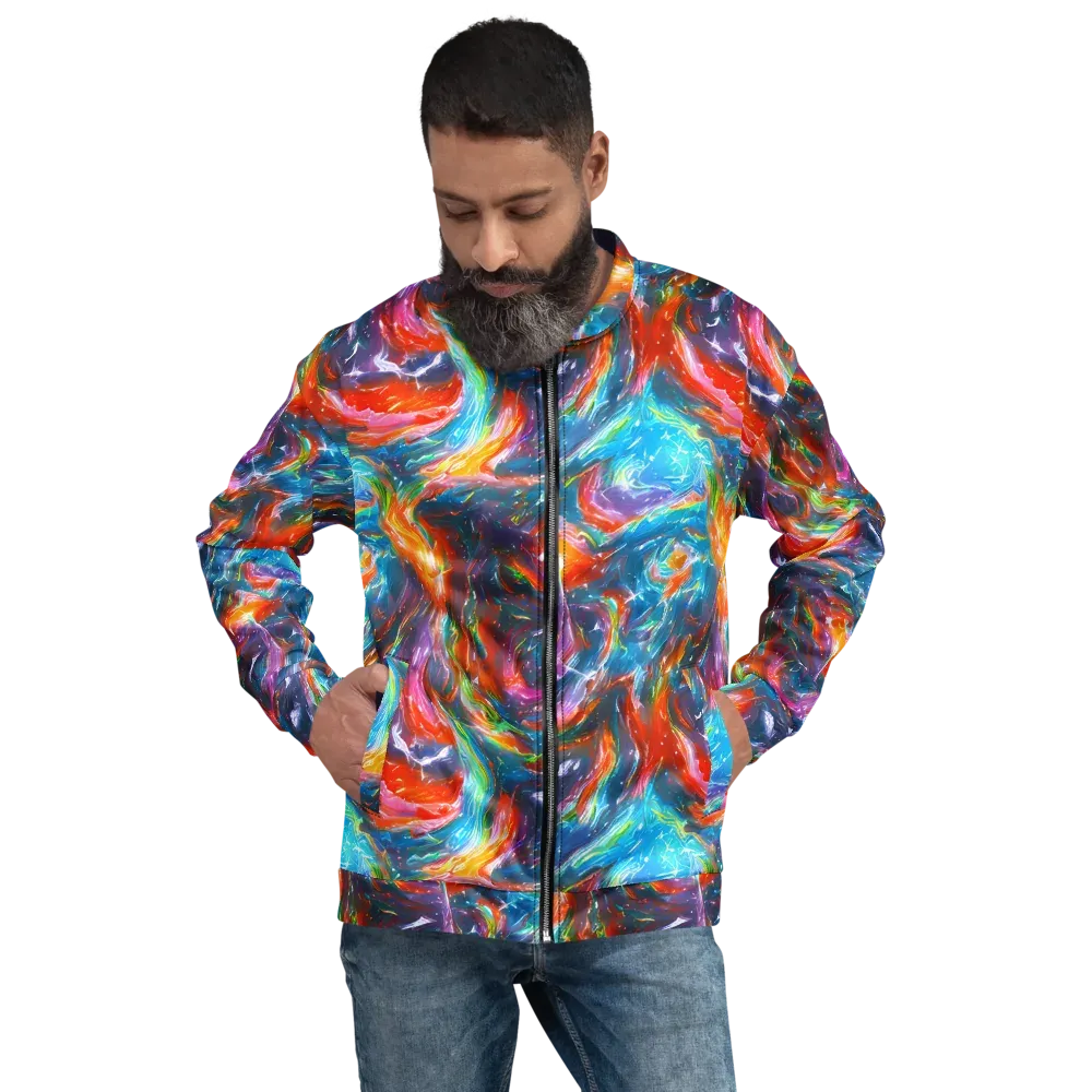 Chromatic Maelstrom on Bomber Jacket — Front