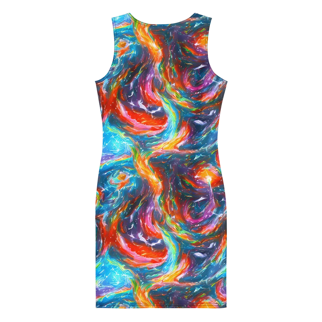Chromatic Maelstrom on Bodycon Dress — Back