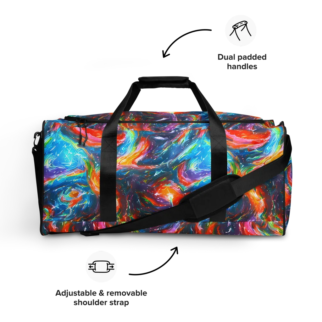 Chromatic Maelstrom on Duffle Bag — Front