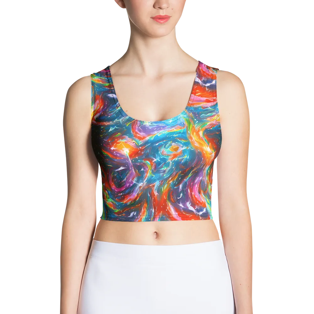 Chromatic Maelstrom on Crop Top — Front