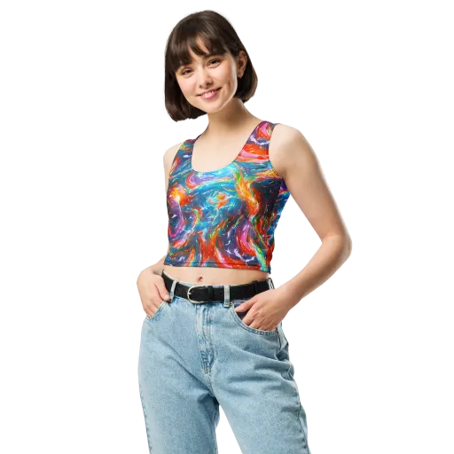 Chromatic Maelstrom on a Crop Top