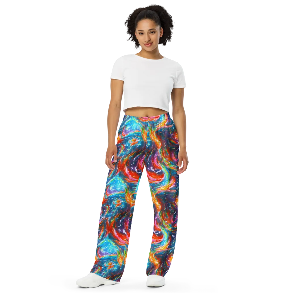 Chromatic Maelstrom on Wide-Leg Pants — Front