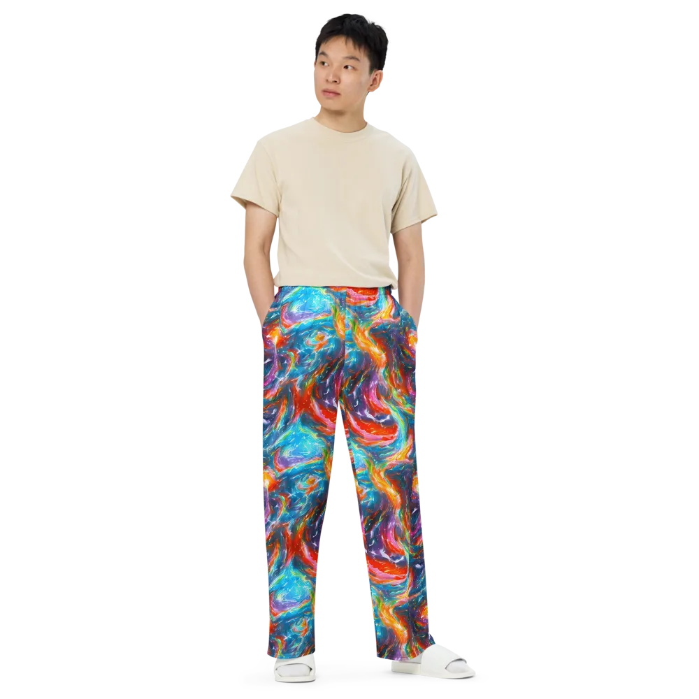 Chromatic Maelstrom on Wide-Leg Pants — Front