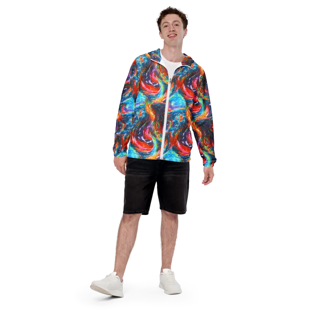 Chromatic Maelstrom on Men's Windbreaker — Front