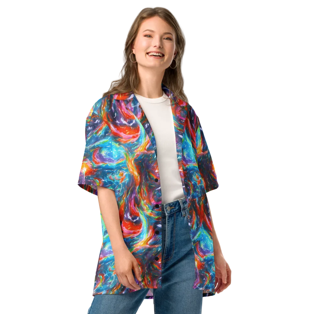 Chromatic Maelstrom on Button Shirt — Front