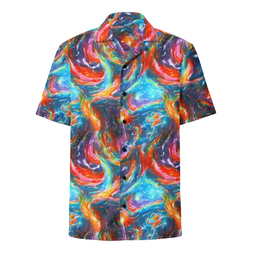 Chromatic Maelstrom on a Button Shirt