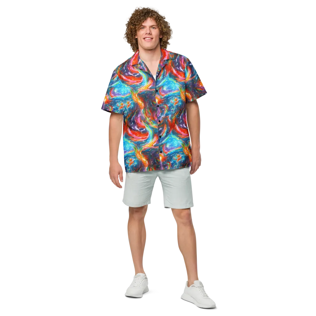 Chromatic Maelstrom on Button Shirt — Front