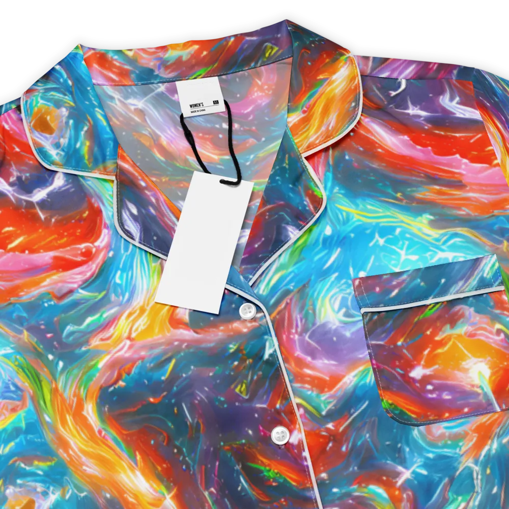 Chromatic Maelstrom on Women's Short Sleeve Pajama Top — Product details