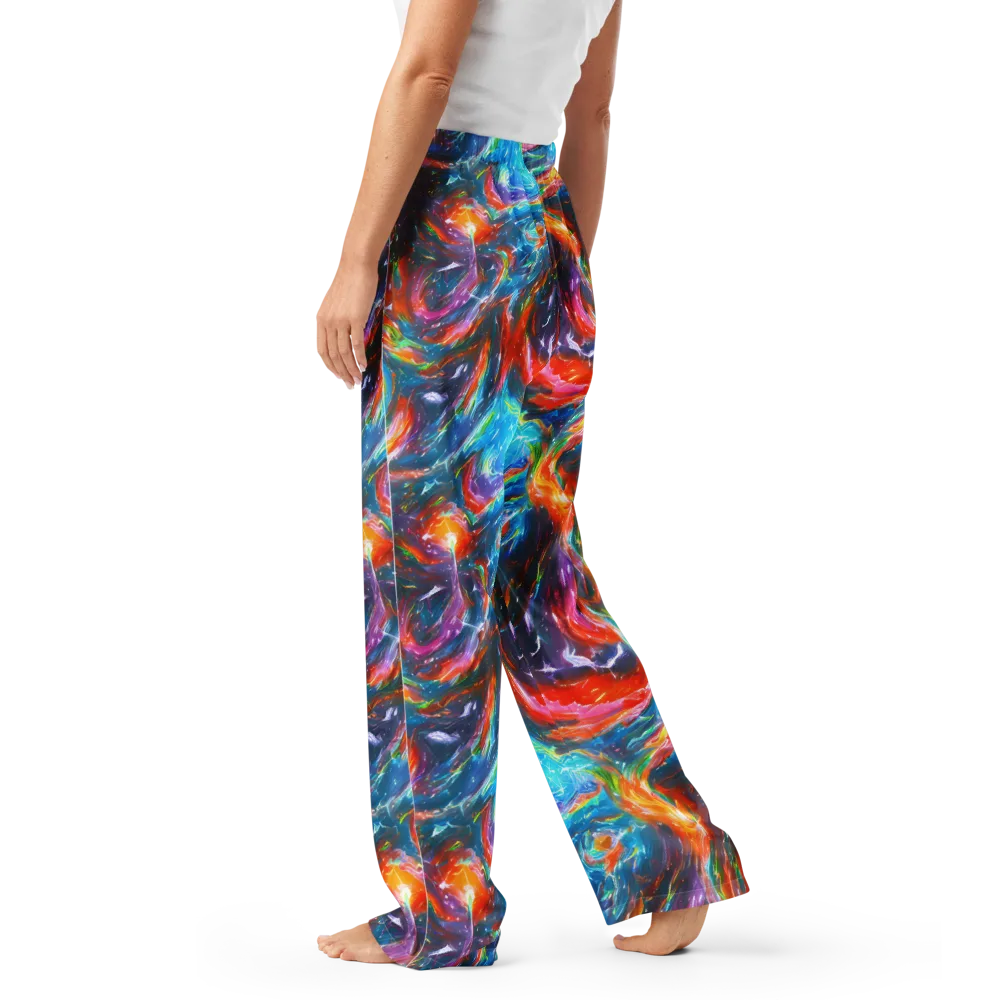 Chromatic Maelstrom on Women's Pajama Pants — Left