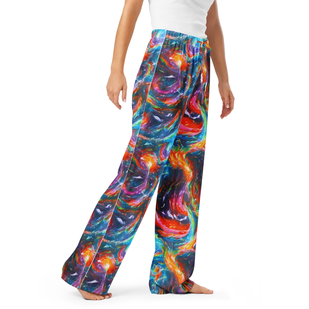 Chromatic Maelstrom on Women's Pajama Pants — Right Front
