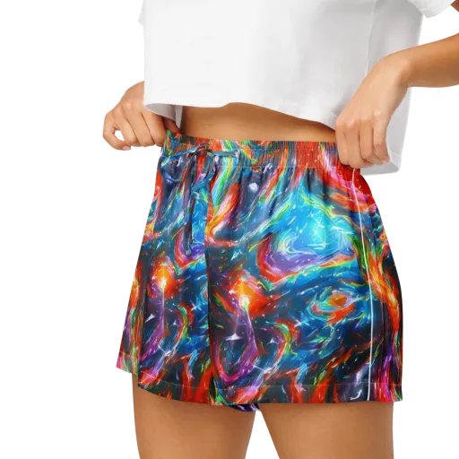 Chromatic Maelstrom on a Women's Pajama Shorts