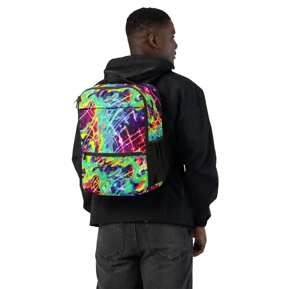 Stellar Vortex on Utility Backpack — Back
