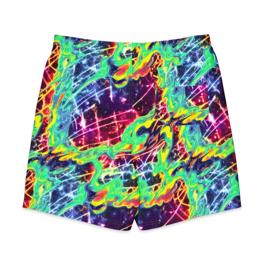 Stellar Vortex on Men's Board Shorts — Back