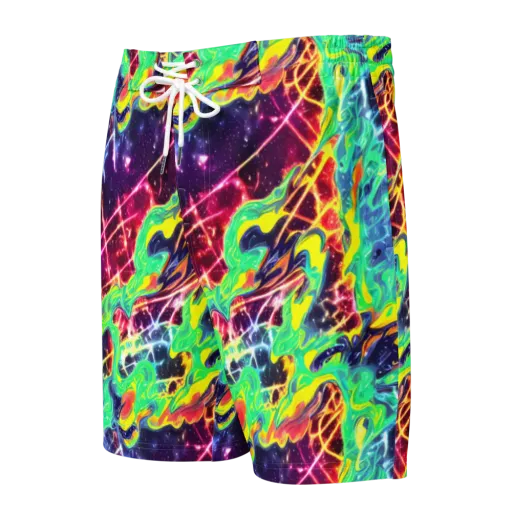 Stellar Vortex on a Men's Board Shorts