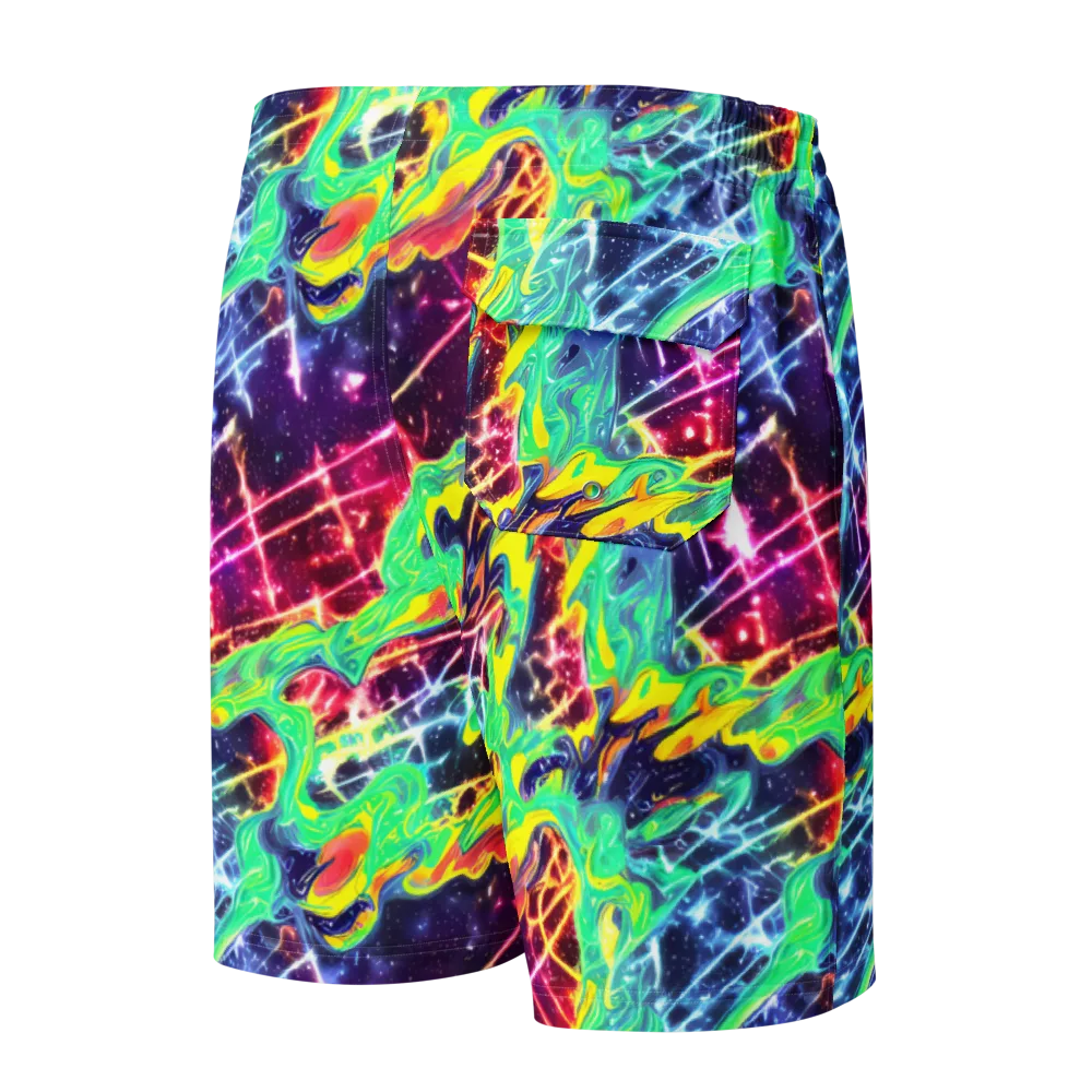 Stellar Vortex on Men's Board Shorts — Back