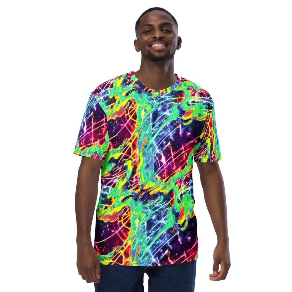 Stellar Vortex on Men's Crew Neck T-Shirt — Front