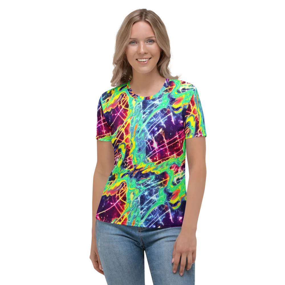 Stellar Vortex on Women's Crew Neck T-Shirt — Front
