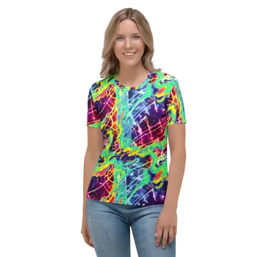 Stellar Vortex on a Women's Crew Neck T-Shirt