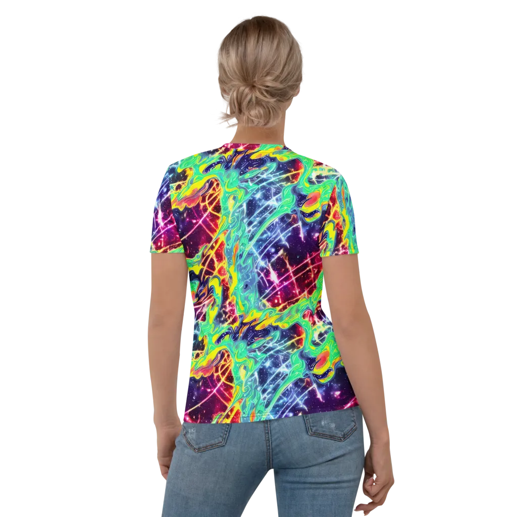 Stellar Vortex on Women's Crew Neck T-Shirt — Back